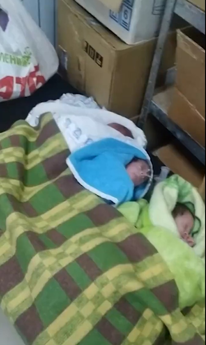 Un refugio improvisado para recién nacidos