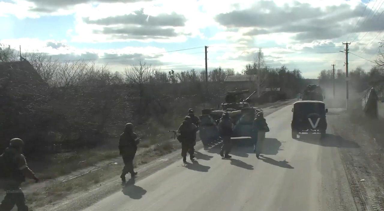 Las fuerzas rusas tomaron el área el mes pasado.