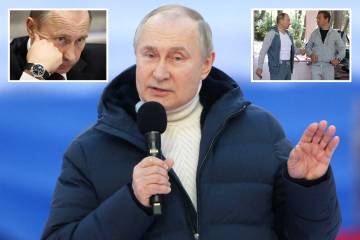 Las ricas ofertas de moda de Putin incluyen un abrigo por $ 10,000.  euro y una colección de relojes de lujo