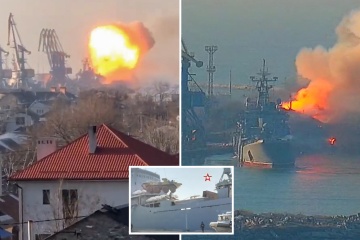Un barco ruso explotó en un puerto ucraniano después de que el Kremlin revelara su ubicación