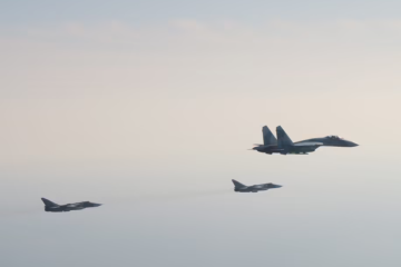 Un momento dramático Los aviones rusos
