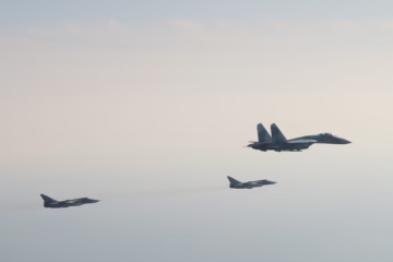 Un momento dramático Los aviones rusos 