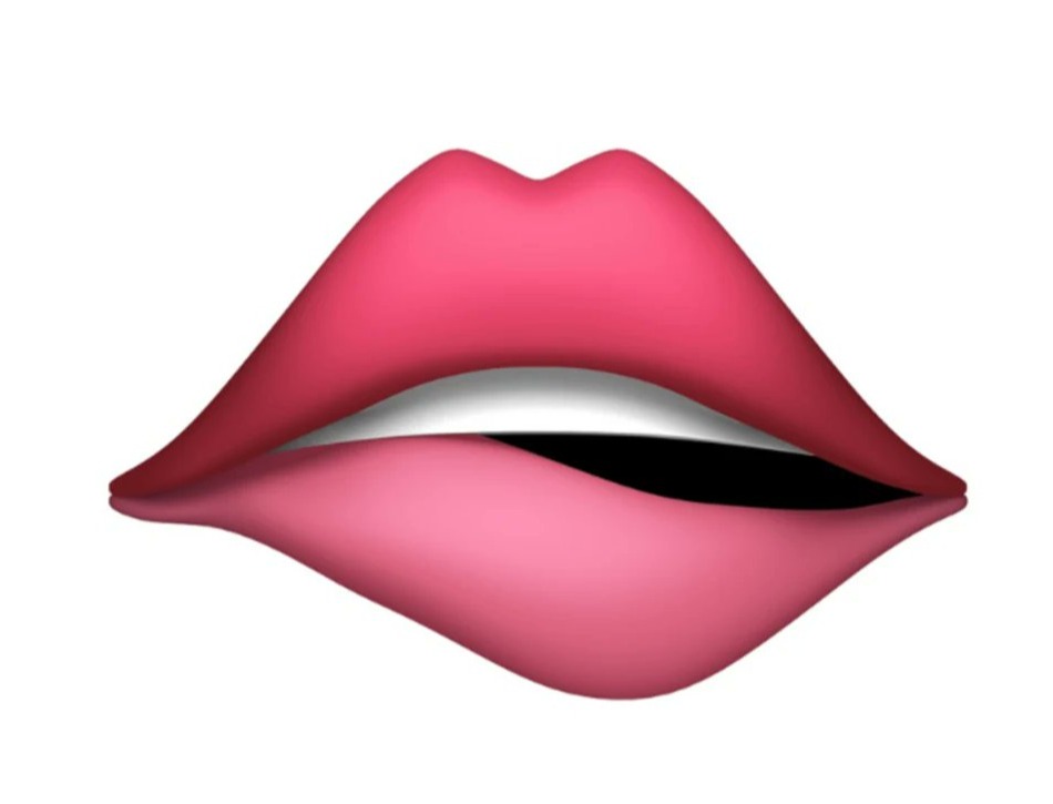 Morderse los labios es uno de los emojis más traviesos del mercado