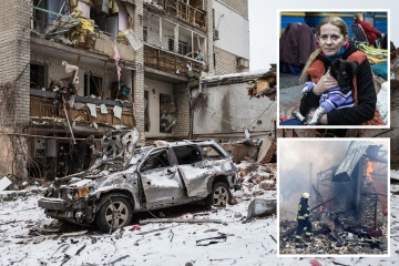 Ahora Putin bombardea el Hogar de Ancianos para discapacitados, dejando a cientos atrapados por las últimas atrocidades