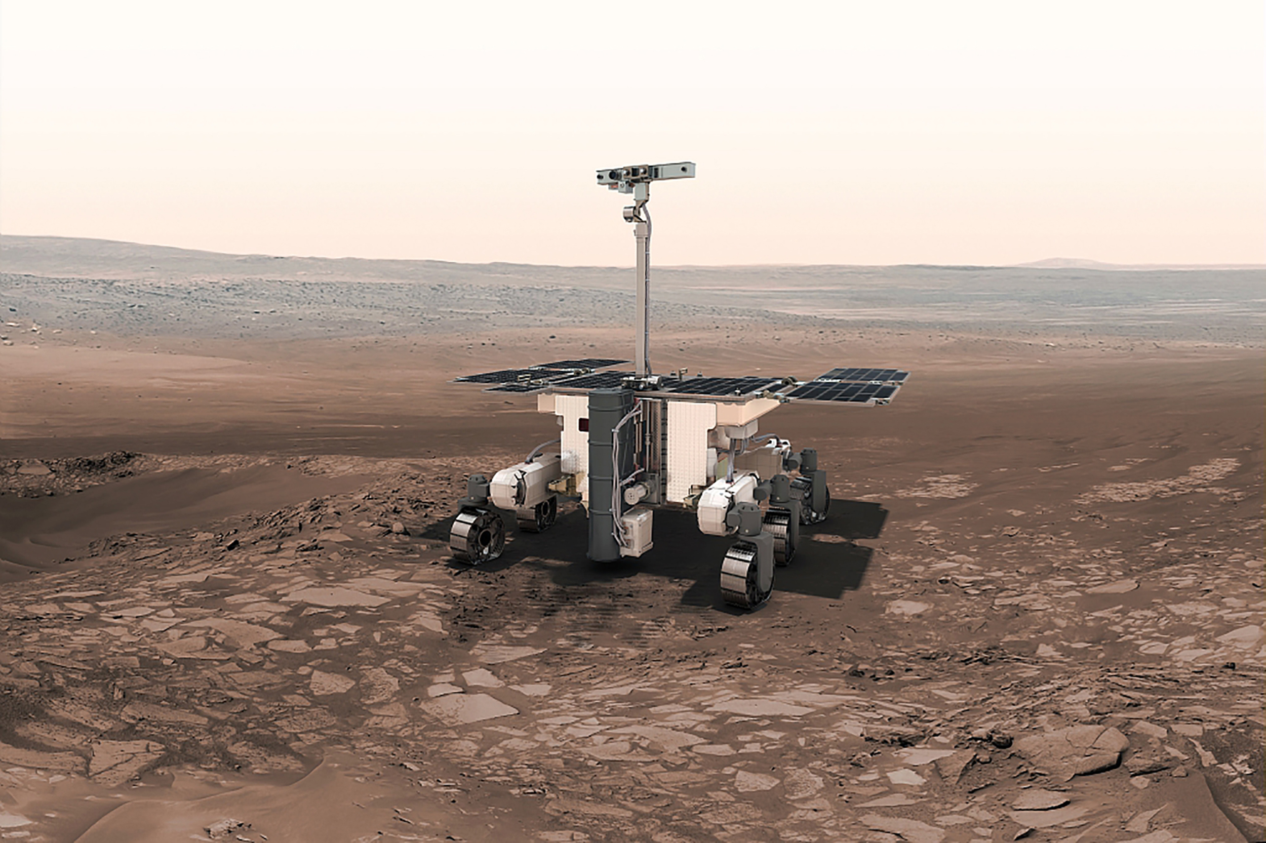 La impresión artística del rover ExoMars