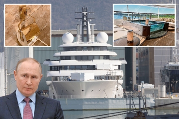 El yate número 500 millones de Putin no pudo salir del puerto deportivo entre la investigación de los 