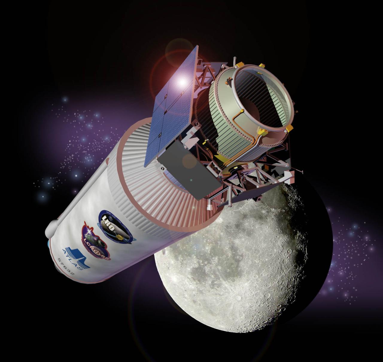 La nave espacial LCROSS de la NASA se estrelló intencionalmente en la luna en 2009