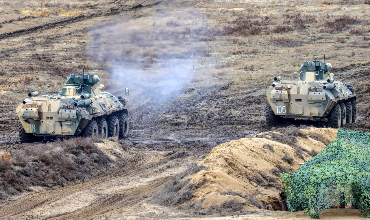 El BTR-82A ruso, uno de los vehículos objeto de video