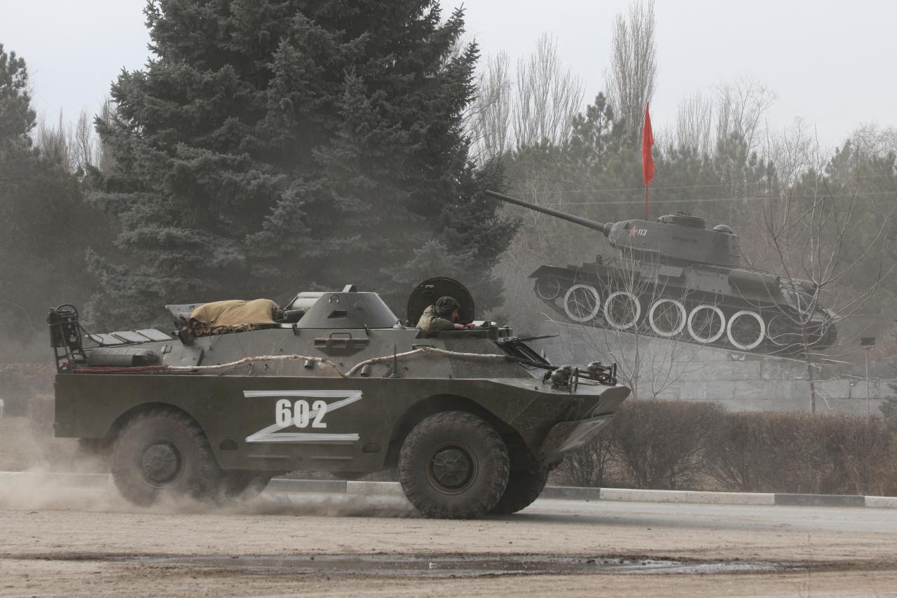 Se cree que sus vehículos fueron marcados para identificación para ejercicios militares rusos y bielorrusos.