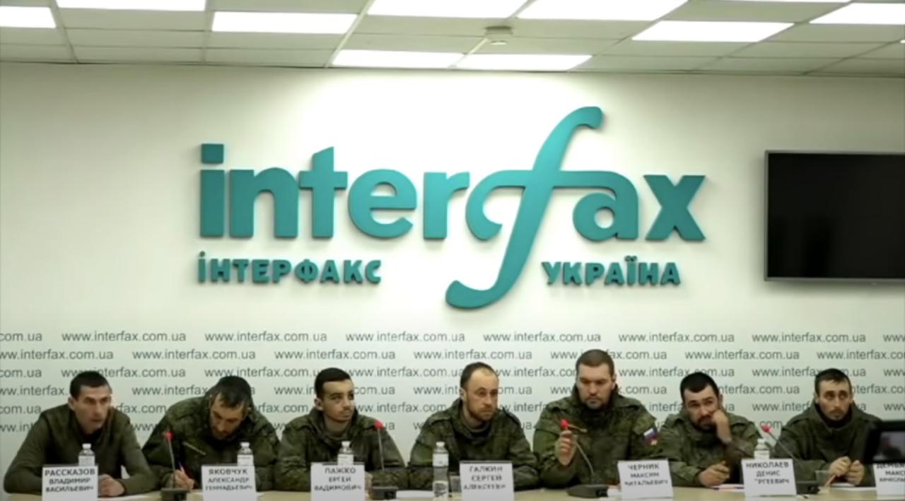 Siete pilotos capturados se disculparon con los ucranianos