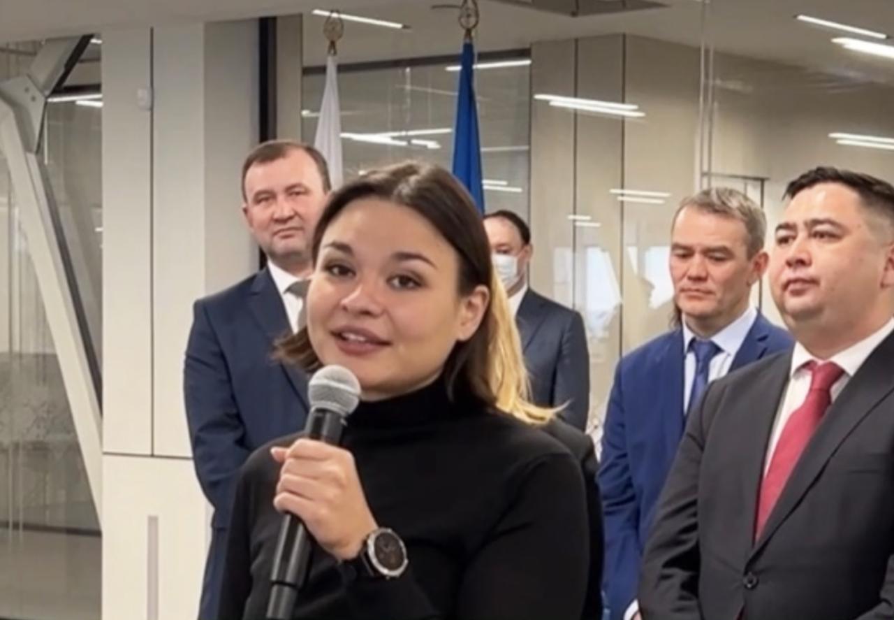 Ksenia Shoigu durante su visita a Ufa la semana pasada