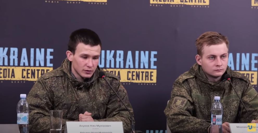 Soldados rusos capturados dijeron que fueron enviados a Ucrania para morir