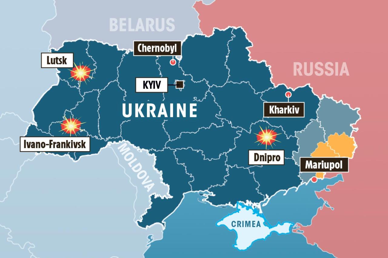 Rusia ha lanzado ataques coordinados contra tres ciudades refugio ucranianas