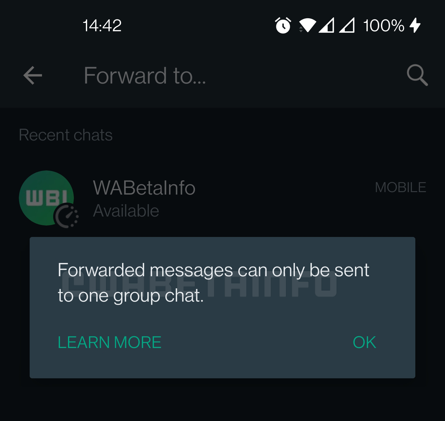 WhatsApp agrega nuevos límites a la cantidad de veces que puede reenviar mensajes