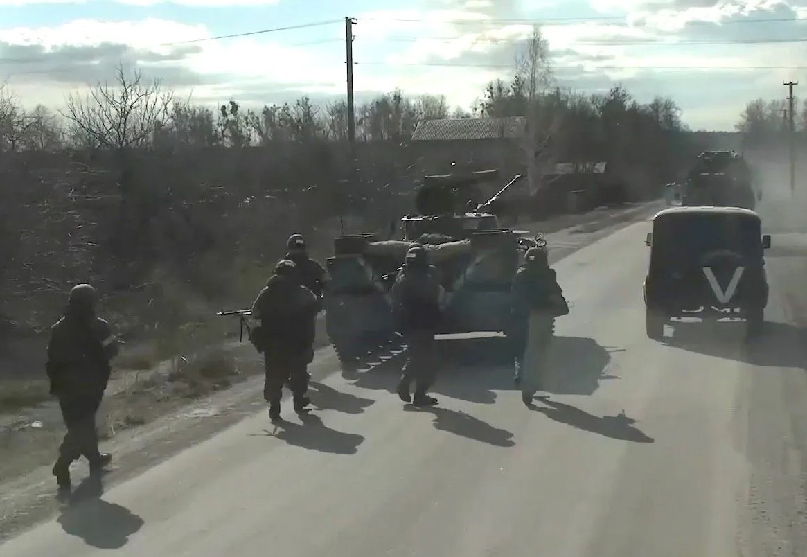 Las tropas rusas tomaron el área el mes pasado.