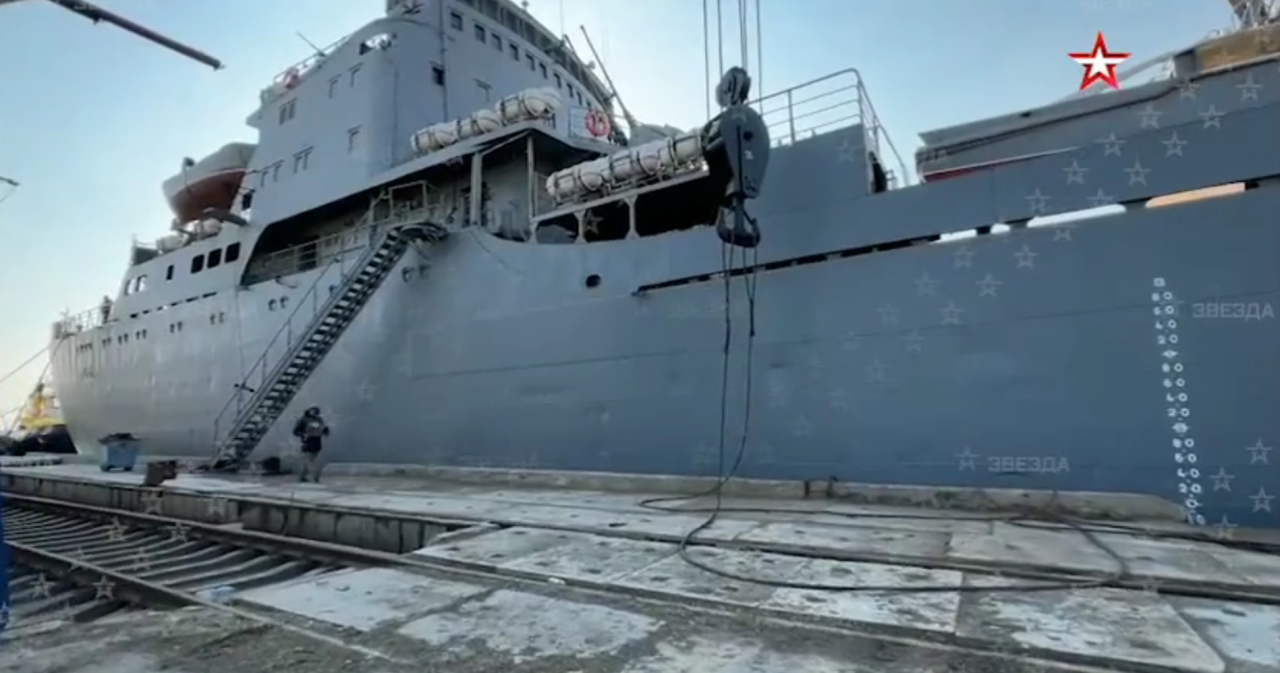 Orsk descargado en puerto hace unos días visto en la televisión rusa
