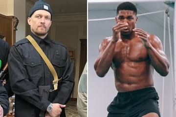 Usyk deja Ucrania para comenzar a entrenar para Joshua después de ayudar a luchar contra los rusos