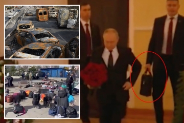 Putin fotografiado con un