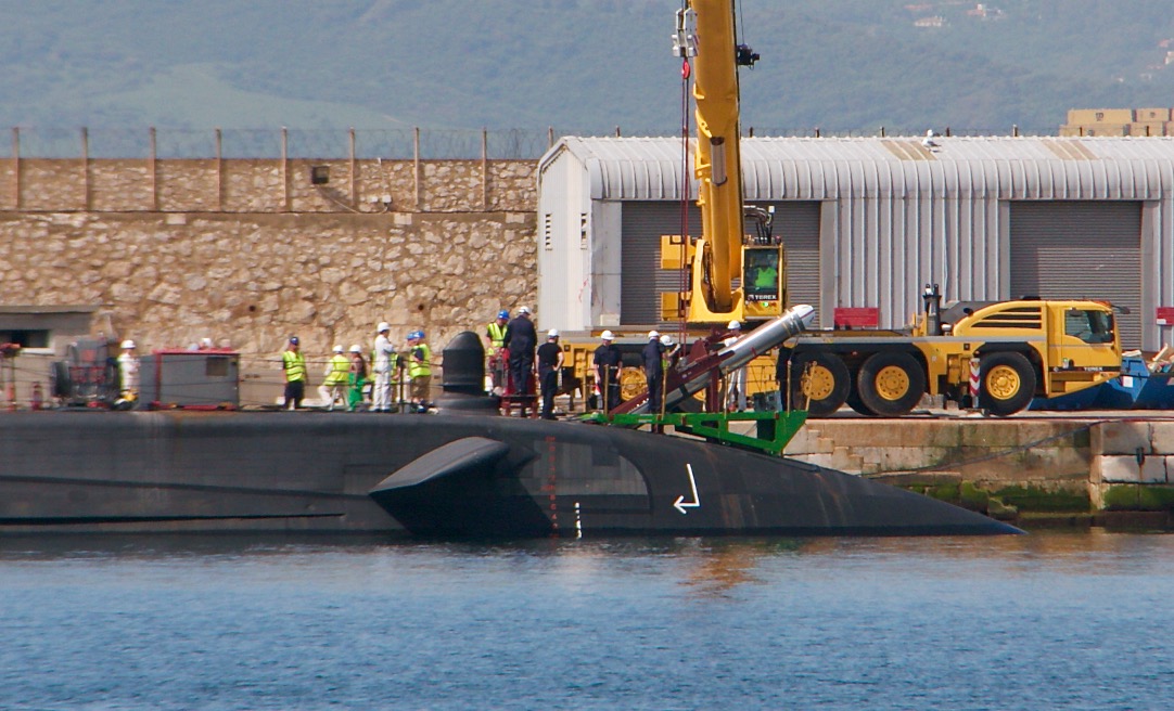 Se detectan misiles cargados en un submarino británico