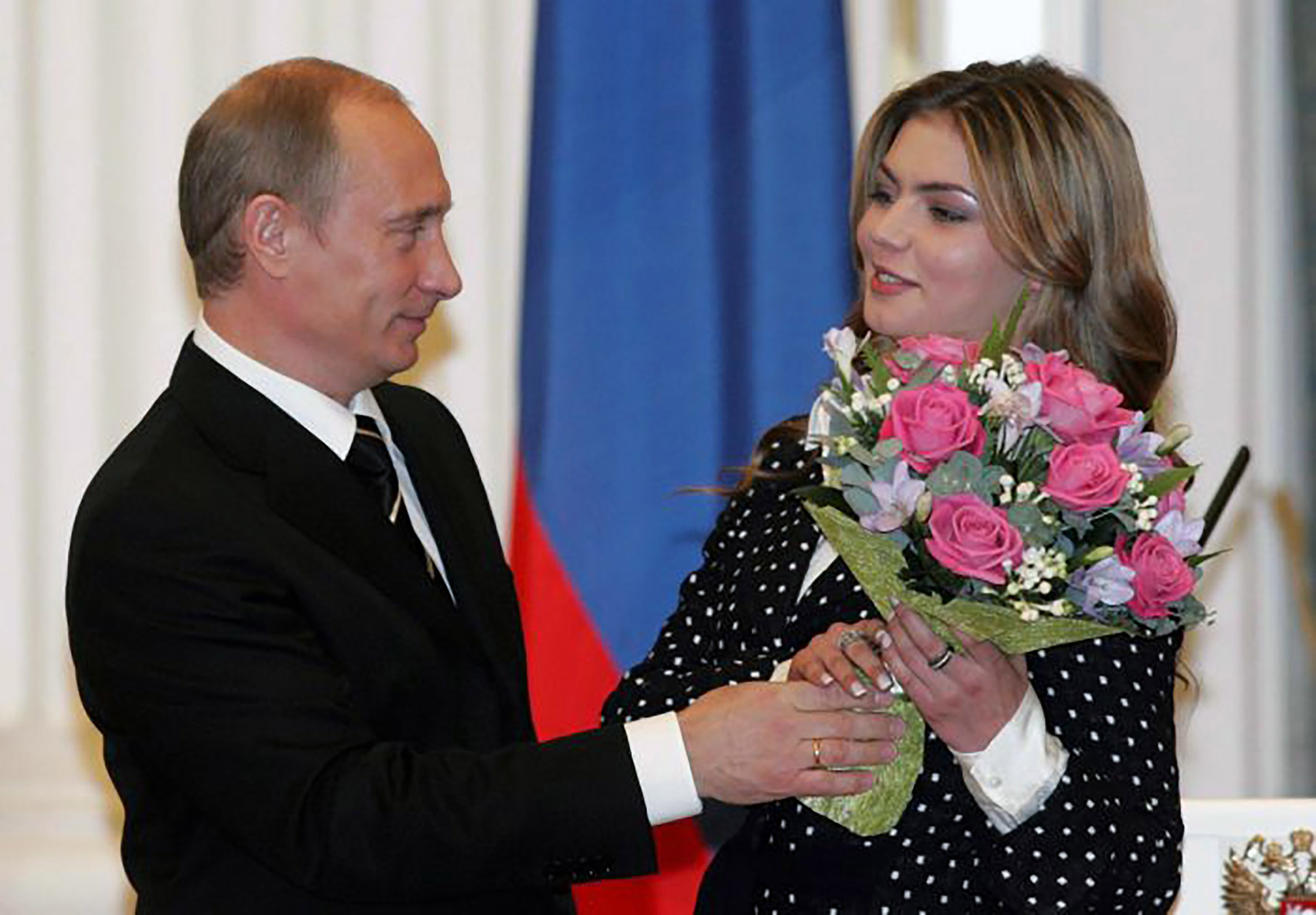 Alina Kabaeva y Vladimir Putin en una fiesta en el Kremlin