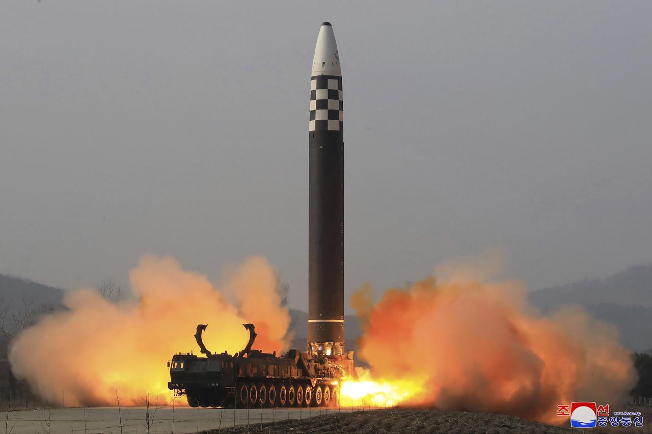 Misil balístico intercontinental Hwasong-17 probado en Corea del Norte