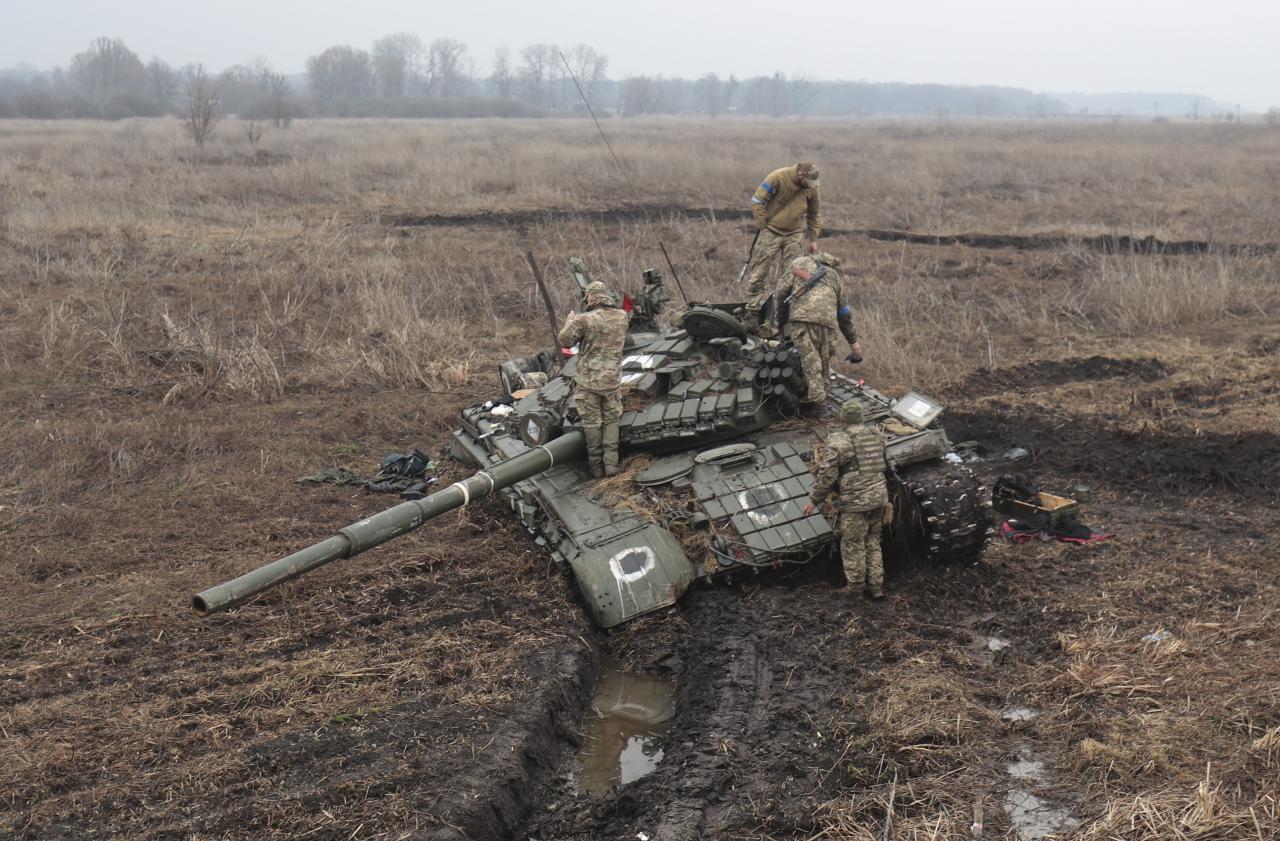Los combatientes ucranianos recuperaron el pueblo de Nowy Basan en Kiev