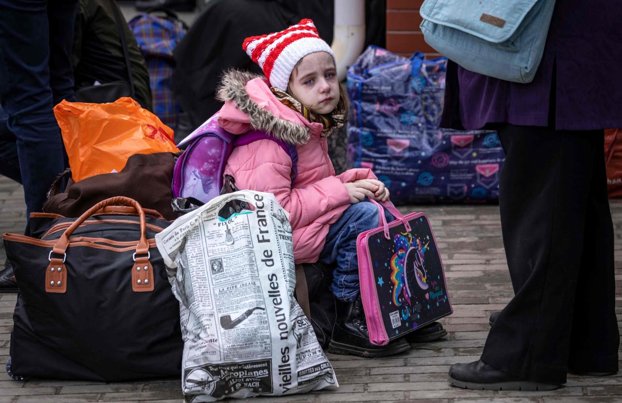 Según los informes, alrededor de 120.000 niños ucranianos han sido secuestrados desde el comienzo de la guerra (foto en los archivos del niño reasentado)