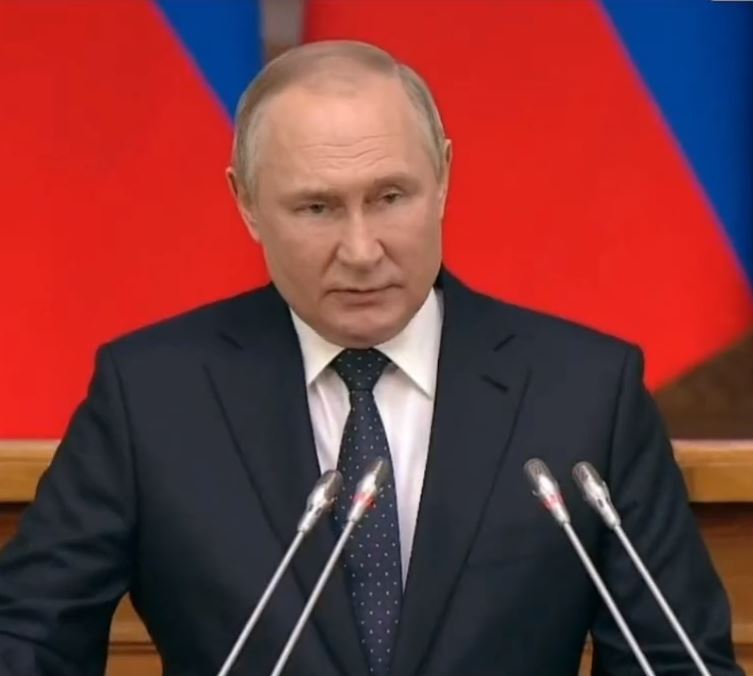 Putin pareció tartamudear durante su último discurso