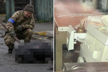 Los rusos cobardes que huyen dejan trampas en CUERPOS y en lavadoras