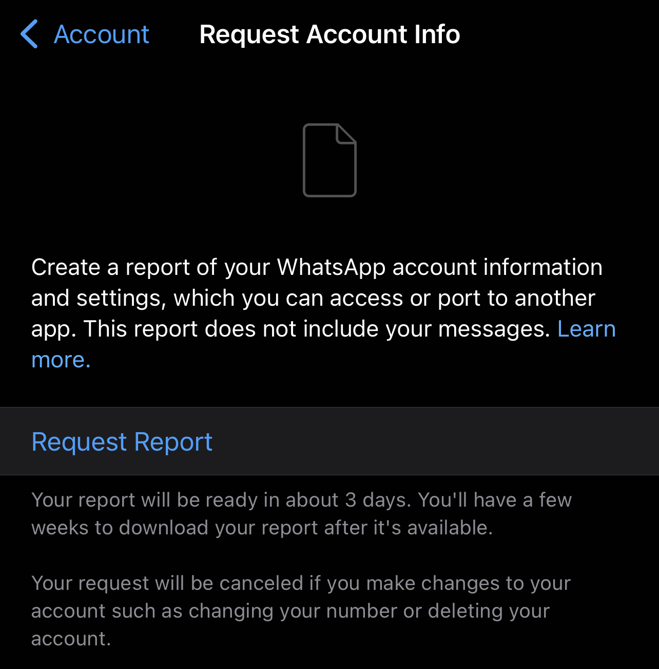Hay un informe especial de WhatsApp que debe verificar