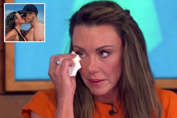 Michelle Heaton llora en televisión por carta de rehabilitación del marido irlandés de Hugh
