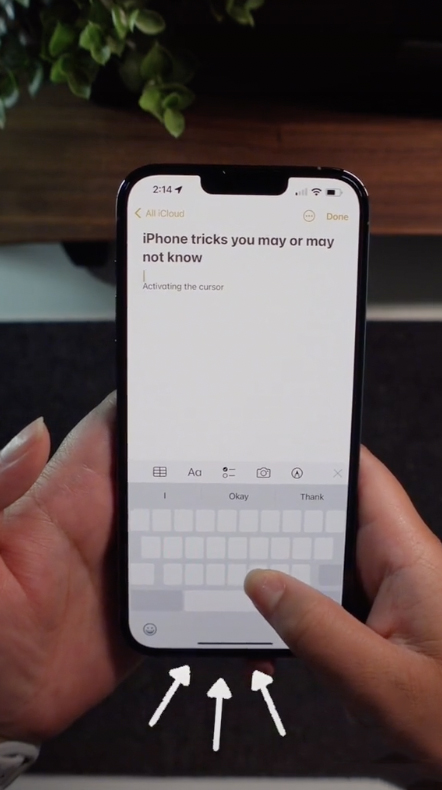Apple ocultó una función muy útil en el teclado del iPhone