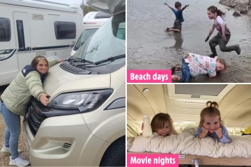 Sue Radford, madre de 22 años, muestra la realidad de las vacaciones de campamento con sus hijos