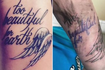 Pedí un lindo tatuaje de alas de ángel pero estaba aterrorizado por lo que obtuve