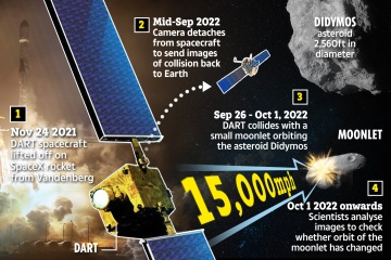 Dentro de los planes de la NASA para estrellar una nave espacial contra un asteroide para probar las defensas contra el apocalipsis
