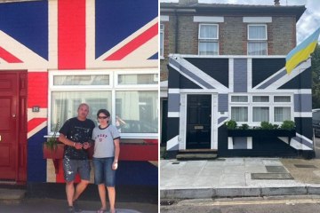 Pintamos nuestra casa en Union Jack y ahora la cambiamos a negro para la reina