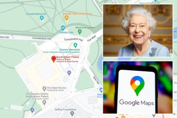 Google Maps hizo un cambio impactante después de la muerte de la Reina