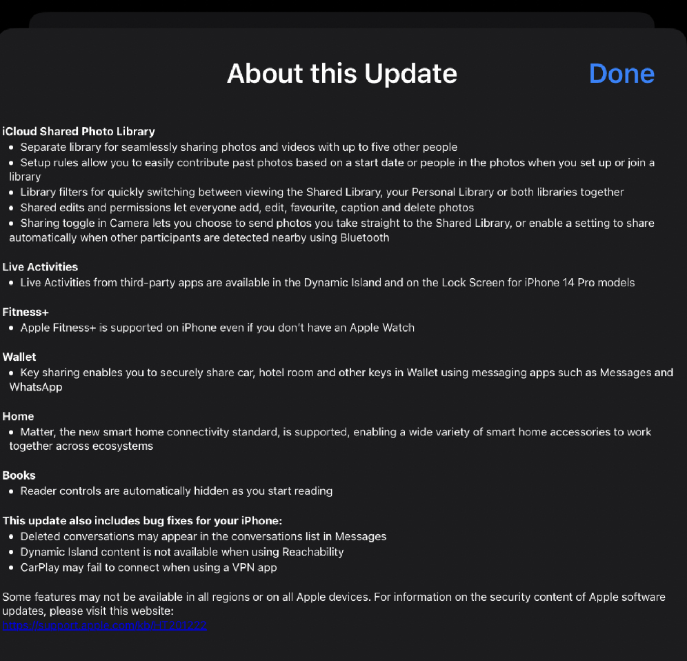 Hay toneladas de nuevas funciones en iOS 16.1, además de algunos ajustes de seguridad muy importantes.