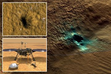 El misterio del cráter de Marte de 500 metros de altura que 