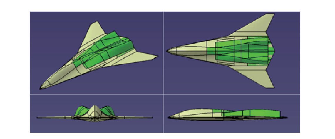 El diseño del jet le permite evitar muchos tipos de radar.