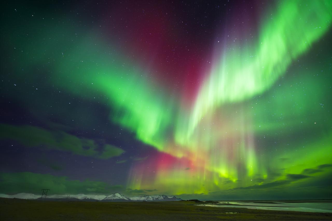 La aurora boreal se ve mejor en países nórdicos como Noruega e Islandia.