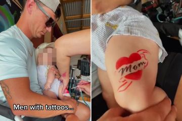 Soy un papá tatuado y llevé a mi bebé a que le hicieran el primero 