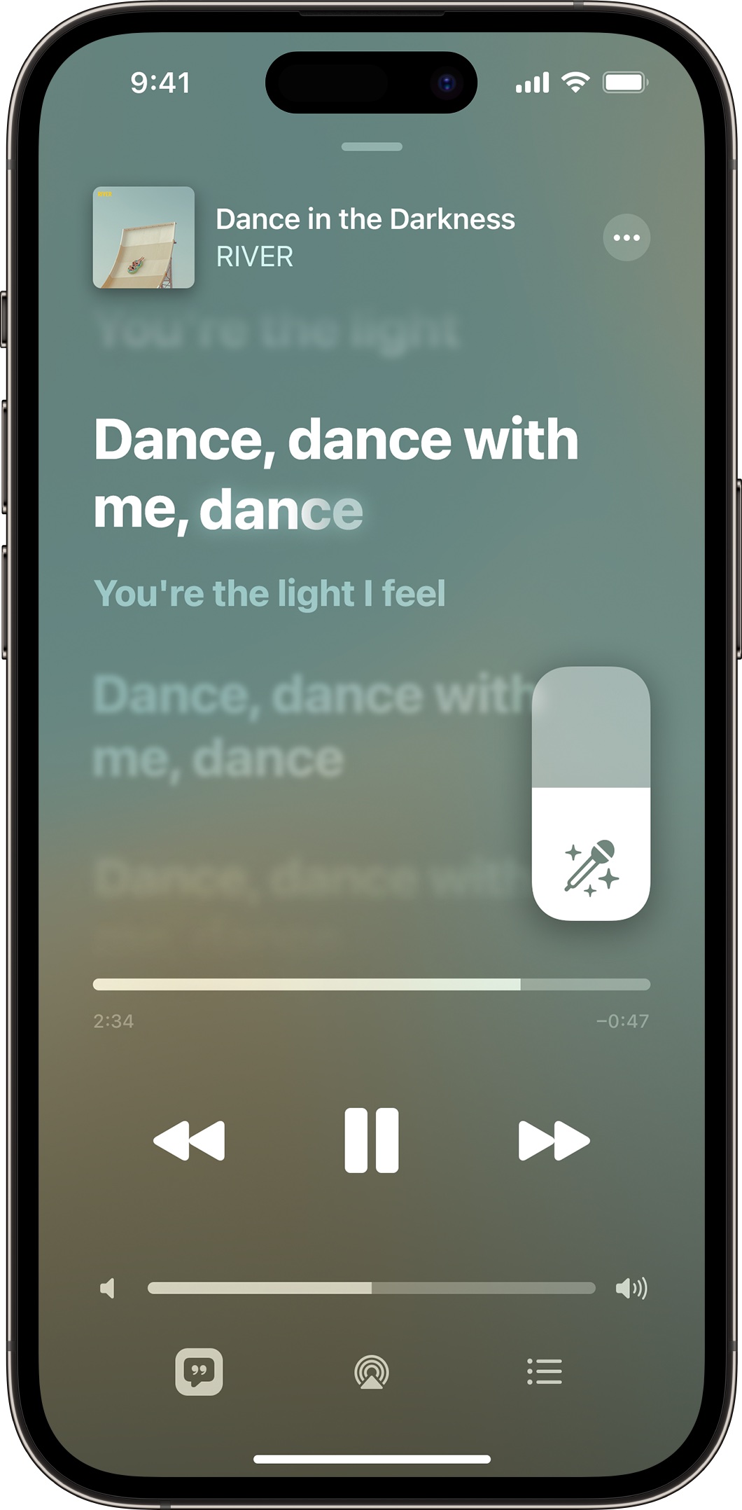 Apple Music Sing proporciona letras en tiempo real y la capacidad de ajustar el volumen de las voces