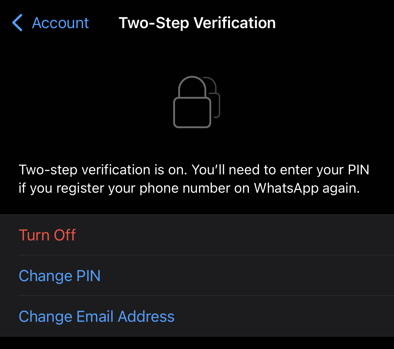 Habilite la verificación en dos pasos de WhatsApp para mantenerse seguro